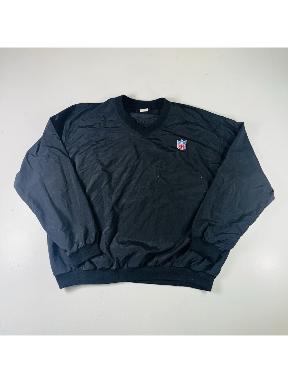 Reebok Vintage NFL Windbreaker Jacket Black Men’s Size XL